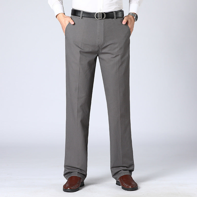 Pantalon élégant pour homme en tissu avec pli marqué – Pantalon classique d'affaires pour bureau, événements et quotidien