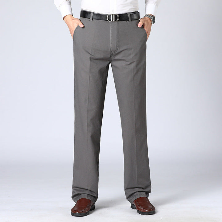 Pantalon élégant pour homme en tissu avec pli marqué – Pantalon classique d'affaires pour bureau, événements et quotidien