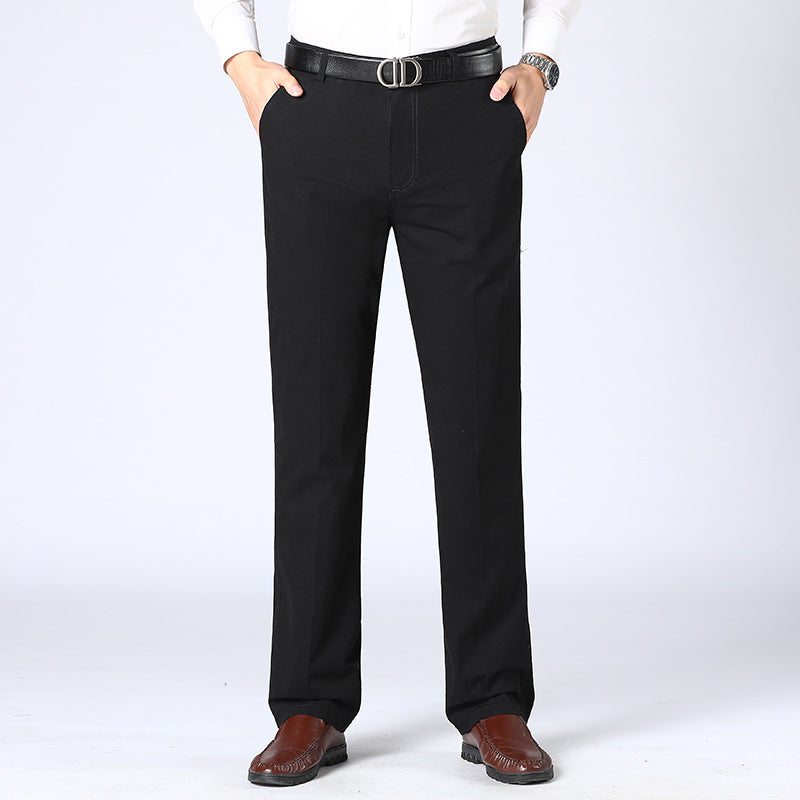 Pantalon élégant pour homme en tissu avec pli marqué – Pantalon classique d'affaires pour bureau, événements et quotidien