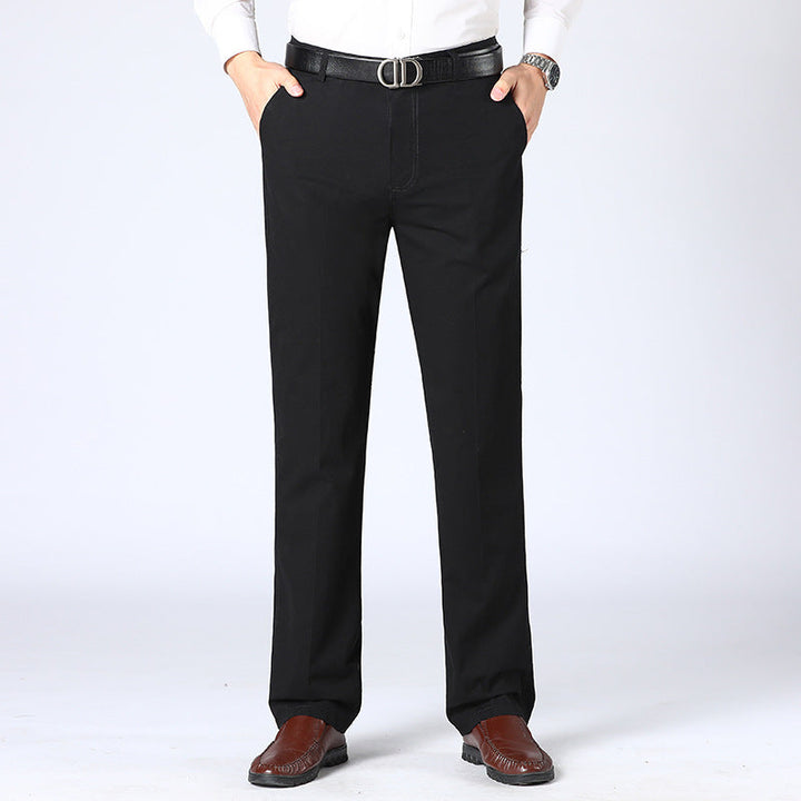 Pantalon élégant pour homme en tissu avec pli marqué – Pantalon classique d'affaires pour bureau, événements et quotidien