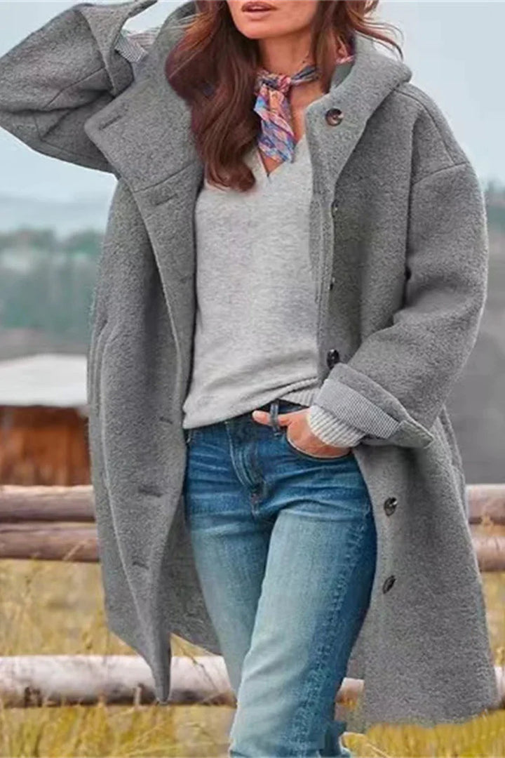 Crista | Elegante cappotto monocolore