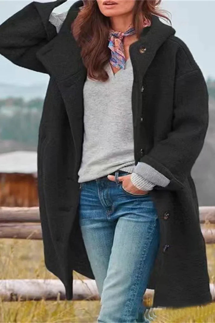Crista | Elegante cappotto monocolore