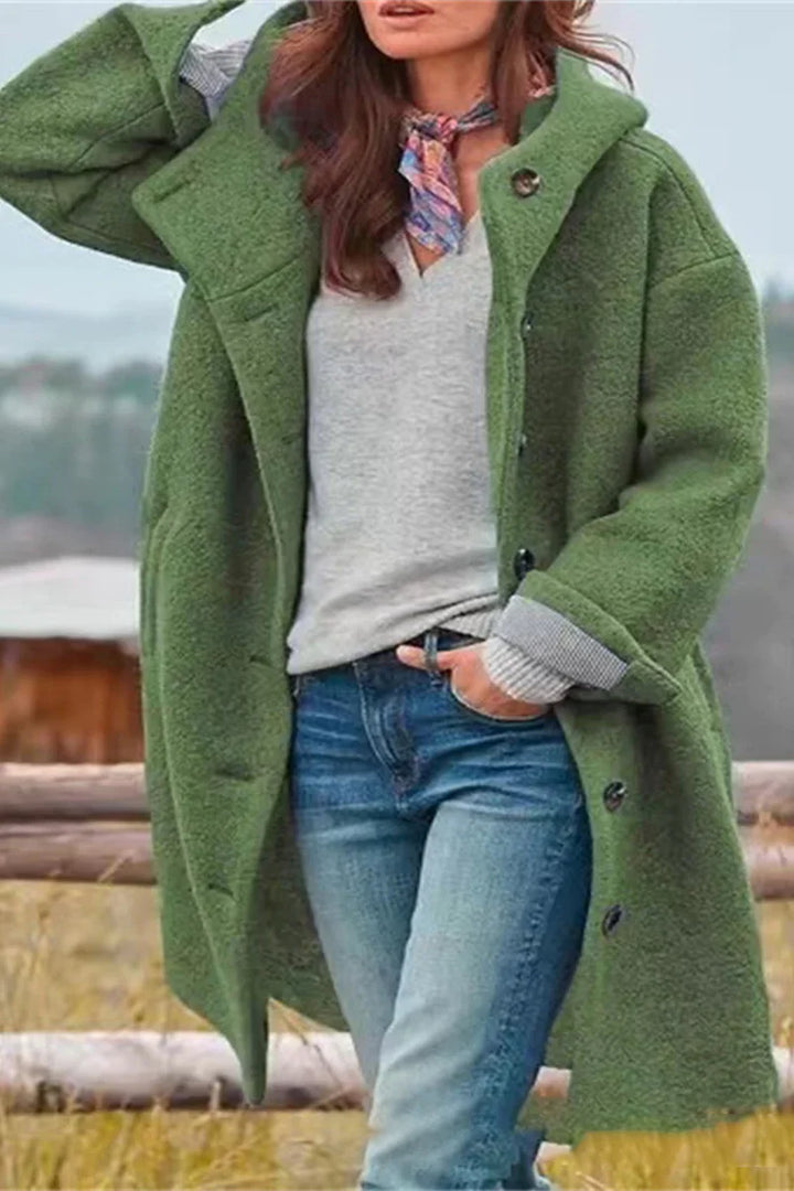 Crista | Elegante cappotto monocolore