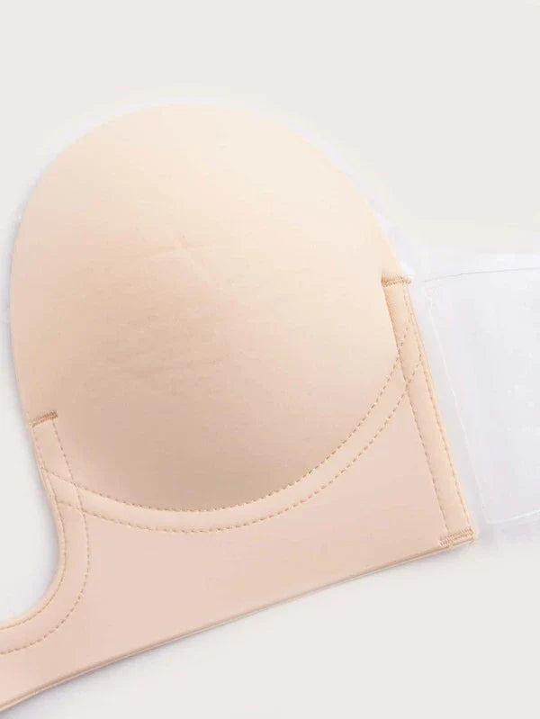 Reggiseno push-up con scollo a V profondo – senza schienale, supporto e invisibile sotto i vestiti