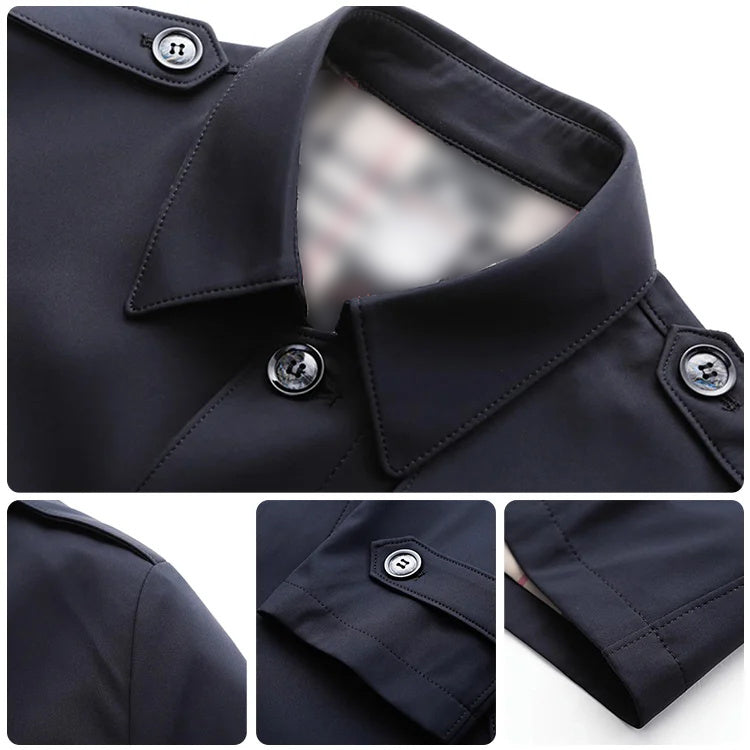 Lenard - Lässiger Business-Trenchcoat