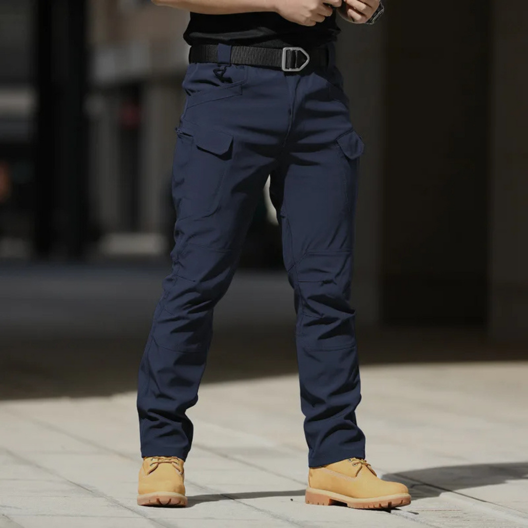 Pantalon cargo à plusieurs poches respirant pour homme avec fermeture éclair