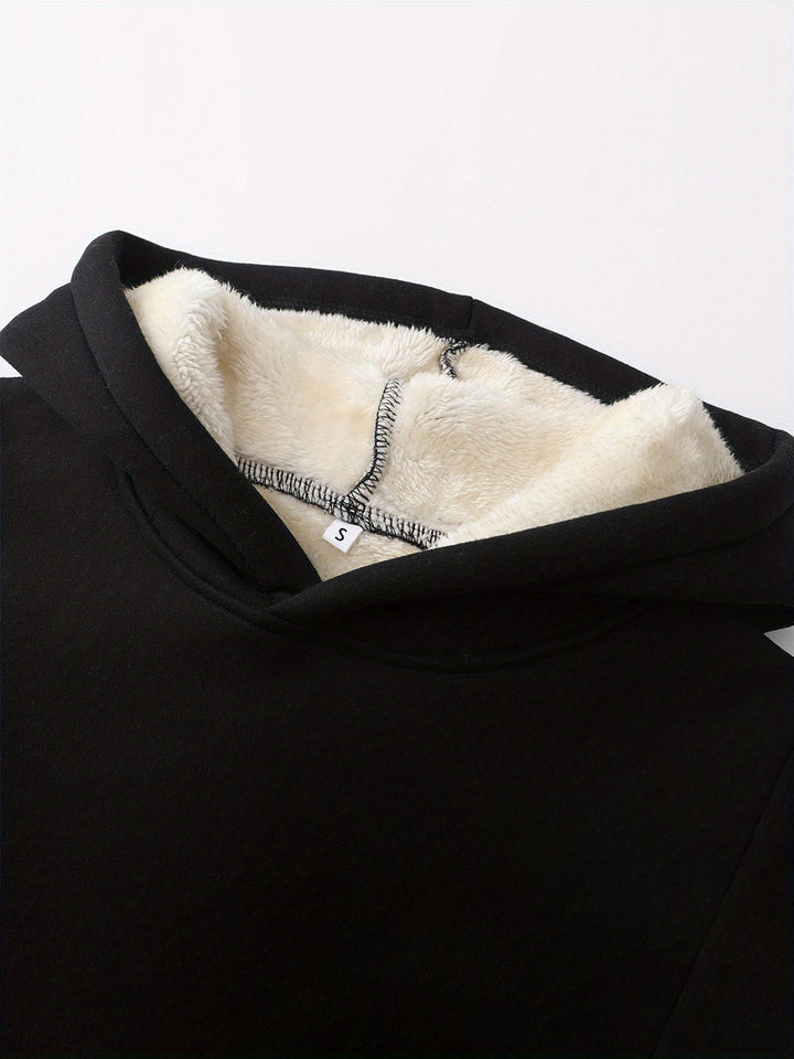 Lässiger Fleece Pullover Hoodie mit Kapuze für Damen | Perfekt für den Alltag