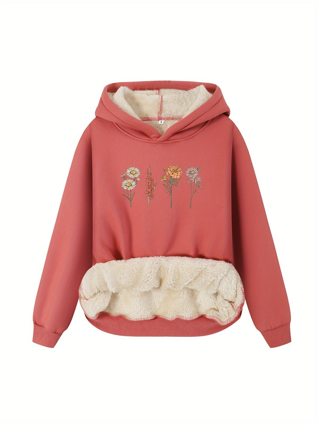 Lässiger Fleece Pullover Hoodie mit Kapuze für Damen | Perfekt für den Alltag