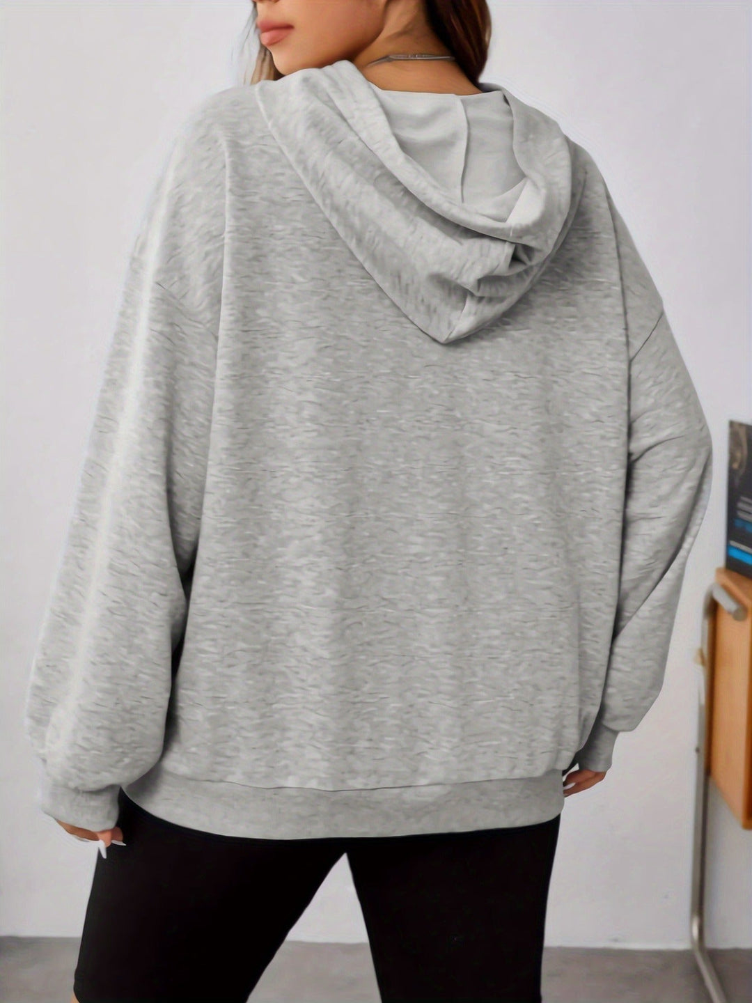 Eleganter Sweat-Pullover-Hoodie mit Katzenprint und Kapuze für Women | Ideal für den Alltag
