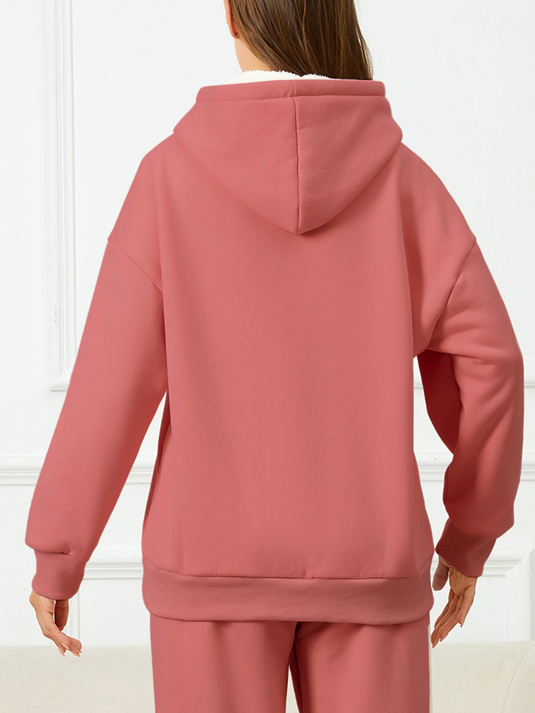 Kuscheliger Hoodie mit Herz-Print – Gefütterter Damen-Sweater für Herbst & Winter