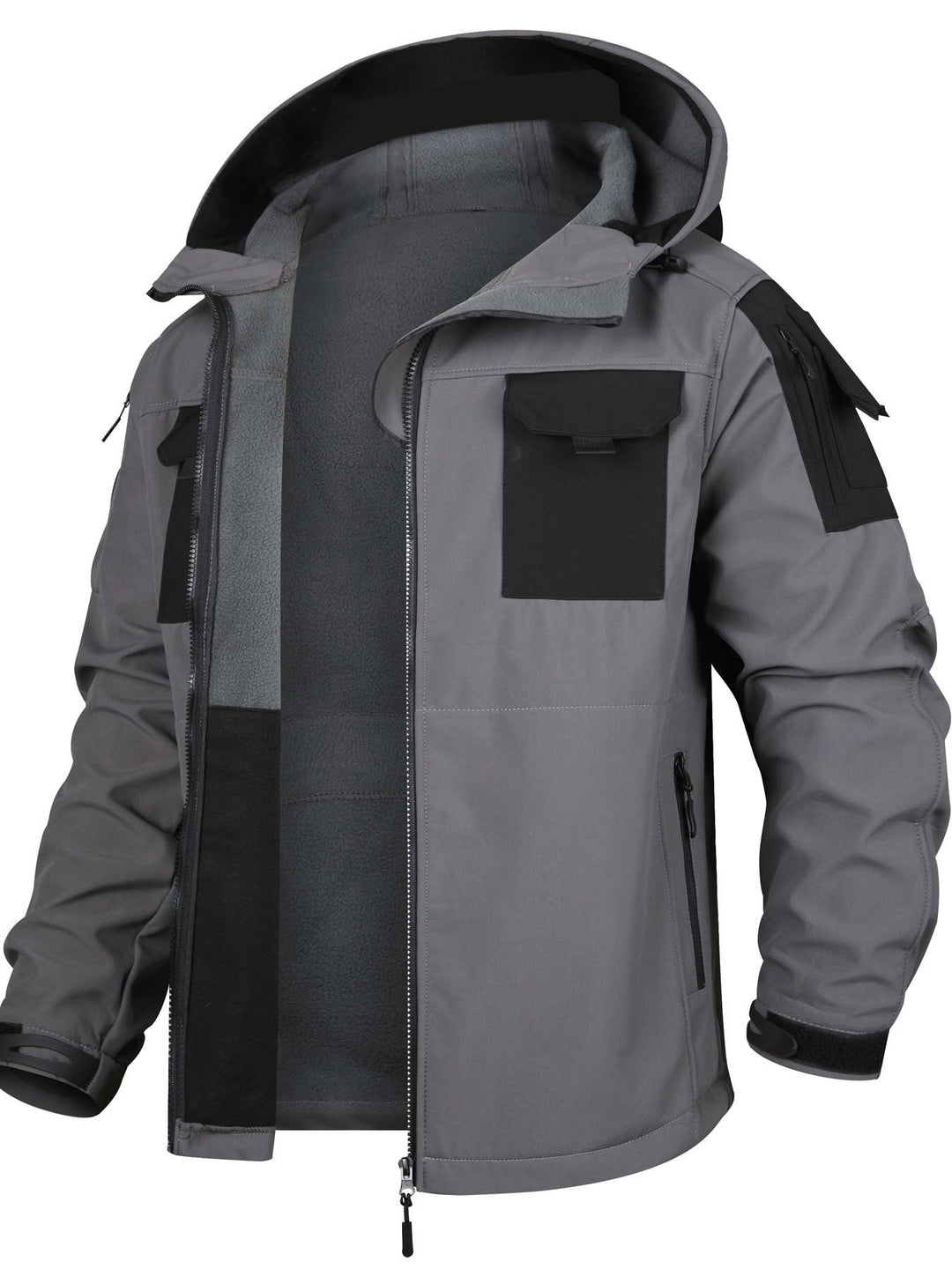 Veste de plein air tactique à capuche avec ensemble pantalon cargo étanche pour hommes | Parfait pour les activités de plein air