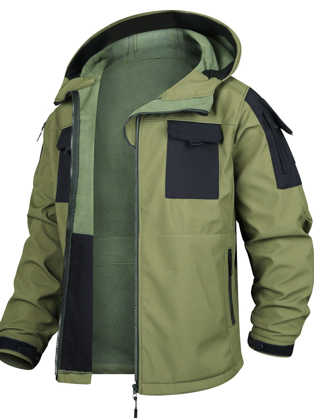 Veste de plein air tactique à capuche avec ensemble pantalon cargo étanche pour hommes | Parfait pour les activités de plein air