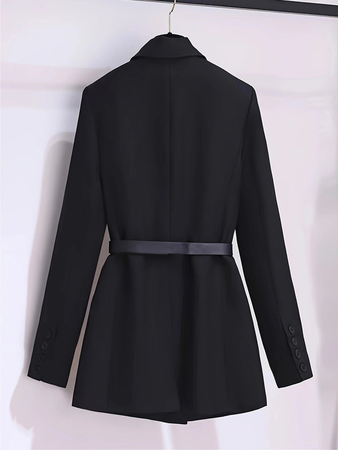 Eleganter, französisch inspirierter Trenchcoat mit Farbblock, britischem Stil und Polyesterstoff für Damen | Perfekt für legere Tage