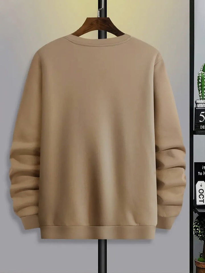 Lässiger Baumwolle Fleece Sweatshirt für Männer | Perfekt für den Alltag
