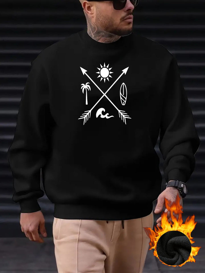 Lässiger Baumwolle Fleece Sweatshirt für Männer | Perfekt für den Alltag