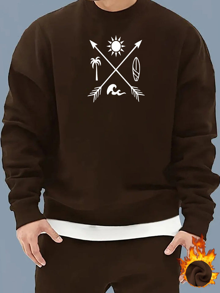 Lässiger Baumwolle Fleece Sweatshirt für Männer | Perfekt für den Alltag