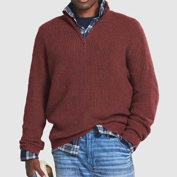 Constantine - Maglione casual da uomo business con cerniera
