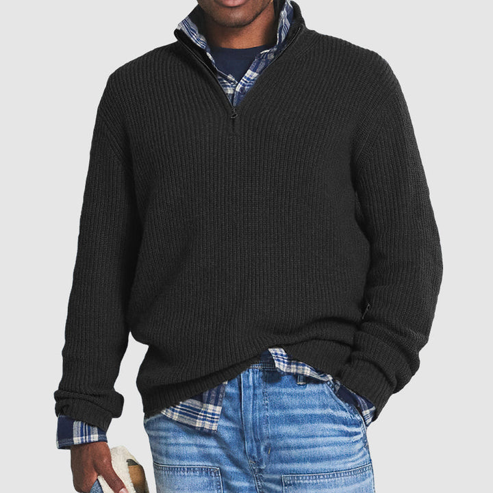 Constantine - Maglione casual da uomo business con cerniera