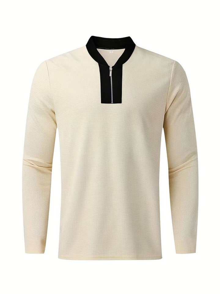Ensemble pour homme en deux pièces – Ensemble de loisirs et survêtement d'entraînement à col montant à la mode