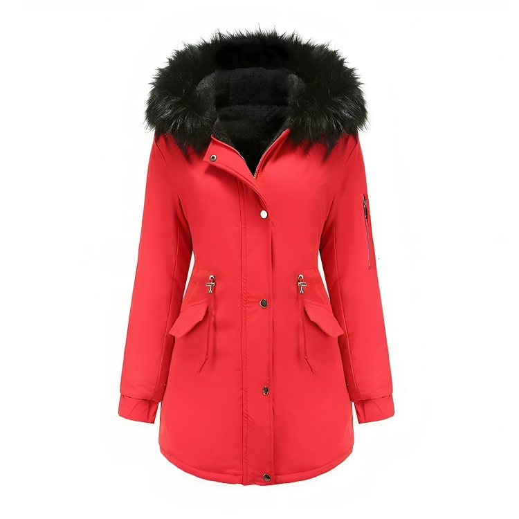 Classic Winter Parka With Vegan Fur For Women | Ideal for winter