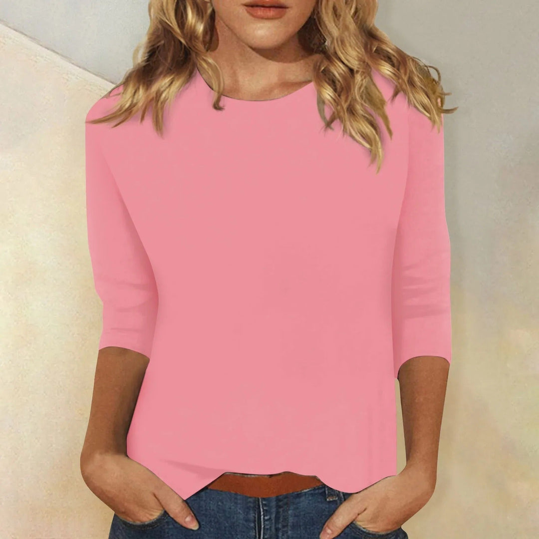 DARIELA | T-shirt à manches longues pour femmes avec col rond