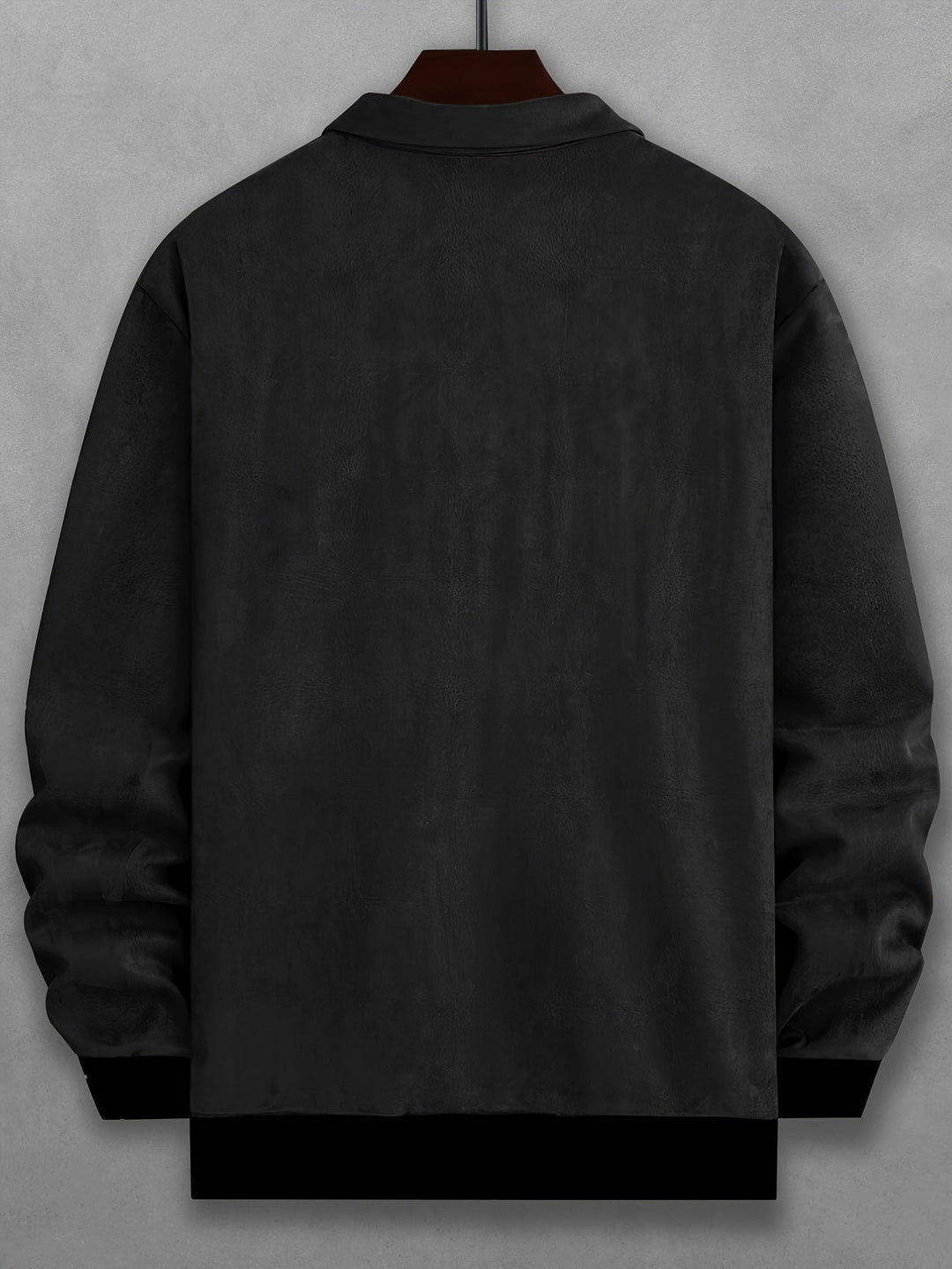 Stilvolle Einfarbige Warme Fleece Bedruckte Winterjacke Für Herren | Ideal für Winter