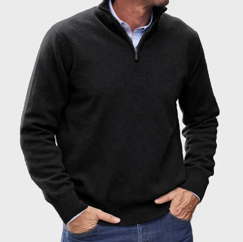 Pull pour hommes avec fermeture éclair