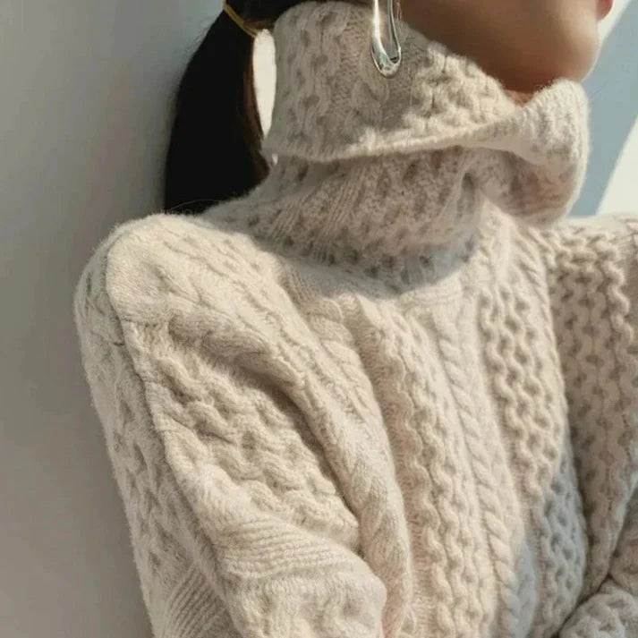 Margaret - Maglione dolcevita in cashmere couture