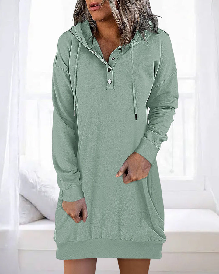 Lässiger Baumwoll-Pullover Hoodie mit Kapuze für Damen | Perfekt für lässige Tage
