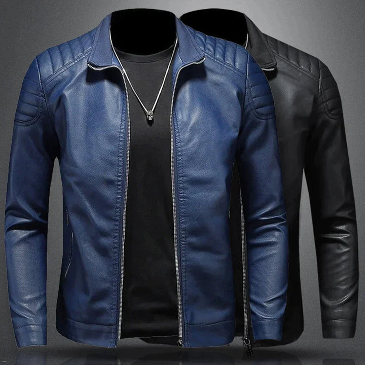 Elegante Lederjacke mit Taschen für Herren | Perfekt für den Alltag