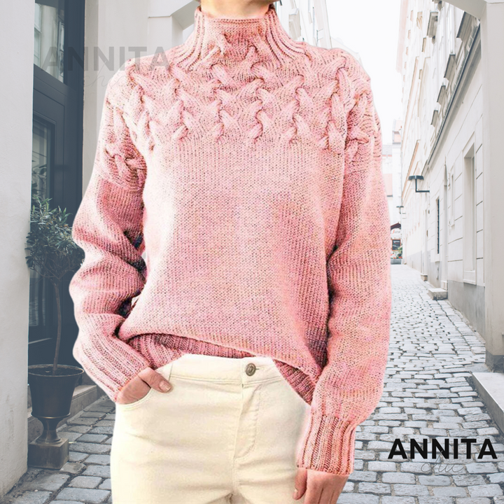 Stylischer Baumwoll Rollkragenpullover Für Damen | Perfekt für lässige Tage