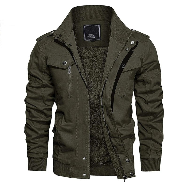 Moderne Trendige Bomberjacke mit Weichem Innenfutter für Herren | Perfekt für Alltag