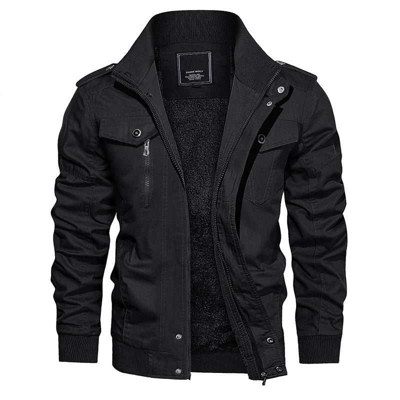 Moderne Trendige Bomberjacke mit Weichem Innenfutter für Herren | Perfekt für Alltag