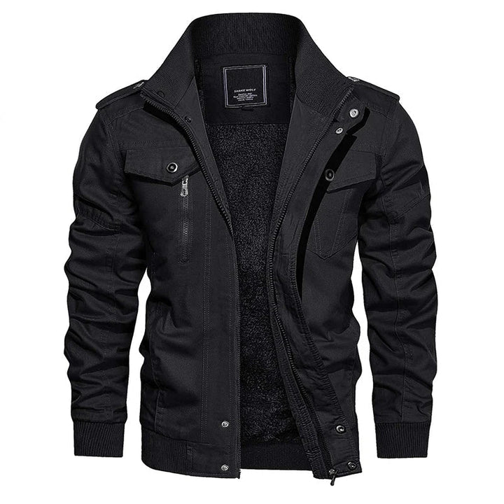 Moderne Trendige Bomberjacke mit Weichem Innenfutter für Herren | Perfekt für Alltag