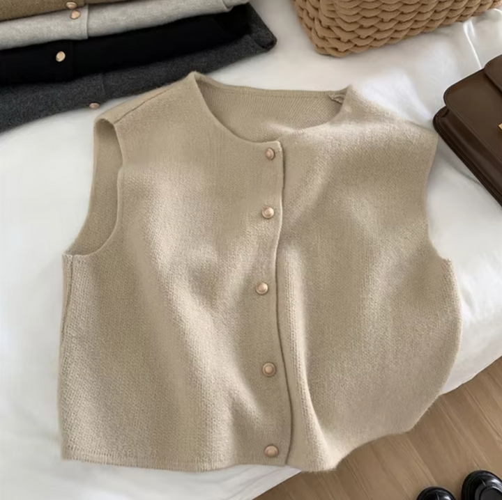 Annabeth – Gilet senza maniche lavorato a maglia