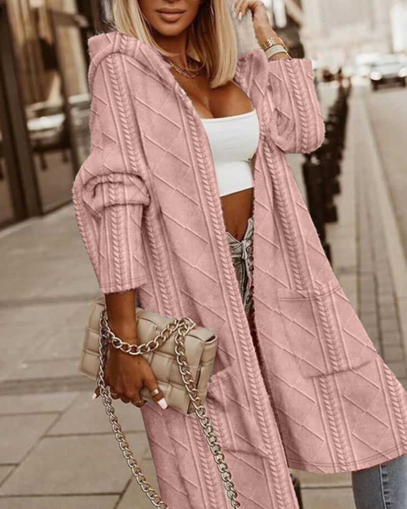 Nadine | Long manteau structuré avec capuche