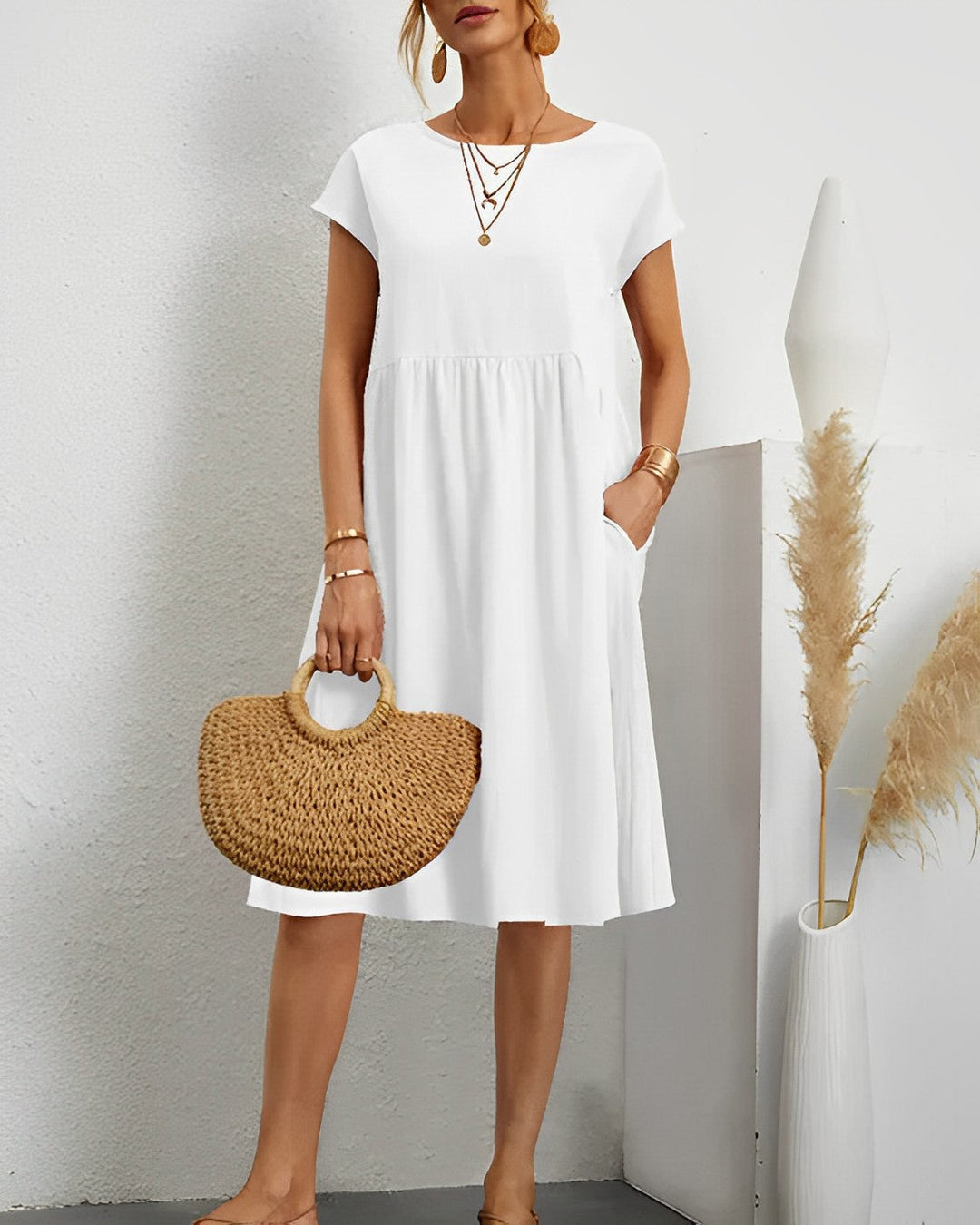 CELIA – Luftiges & Elegantes Baumwollkleid