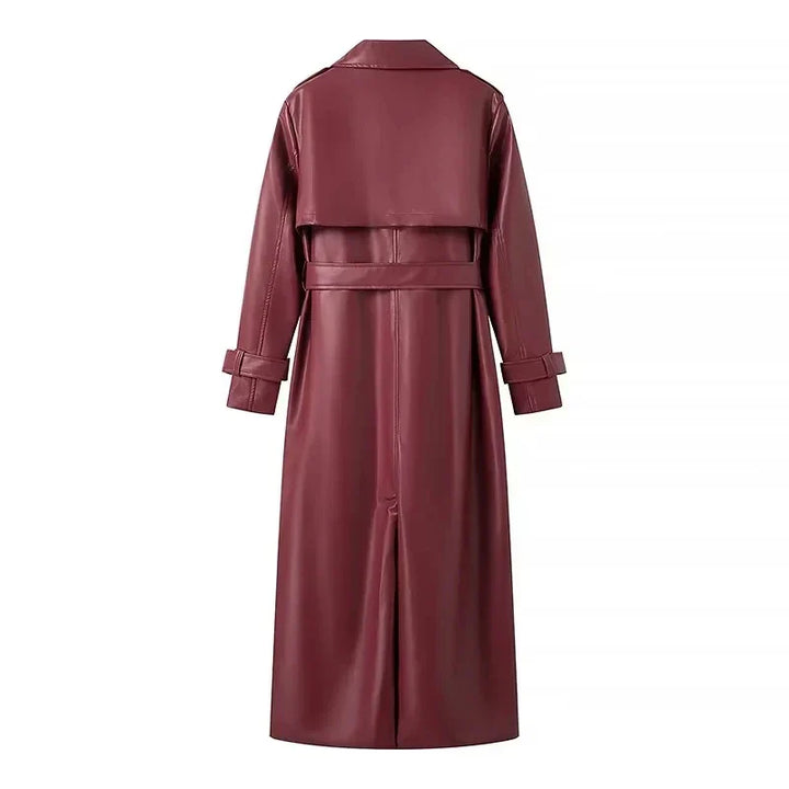 Harleigh - lange Retro-Jacke mit Gürtel