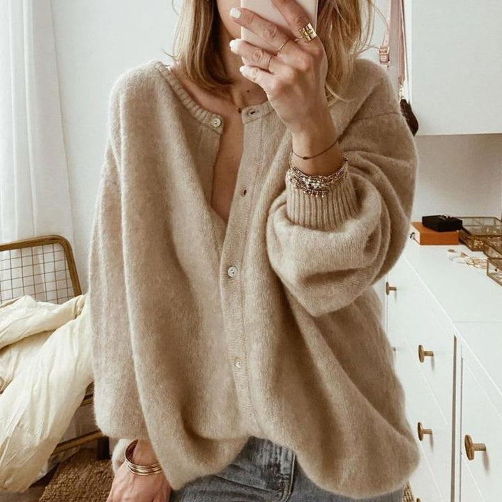 Kristiane - Cardigan tricoté polyvalent à la mode Cozy Chic