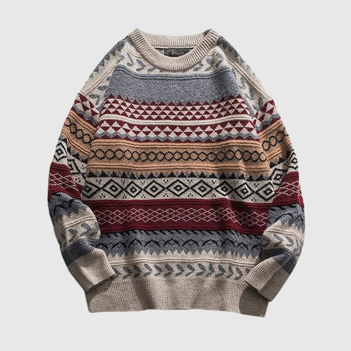May - Gestreifter Vintage-Pullover