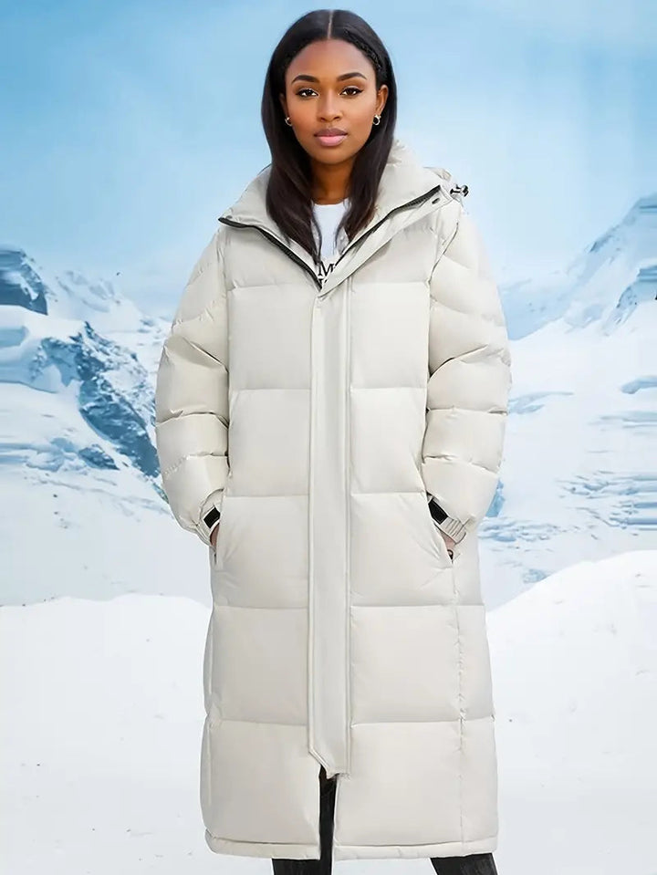 Parka long d'hiver stylé en duvet pour femmes | Parfait pour les activités de plein air