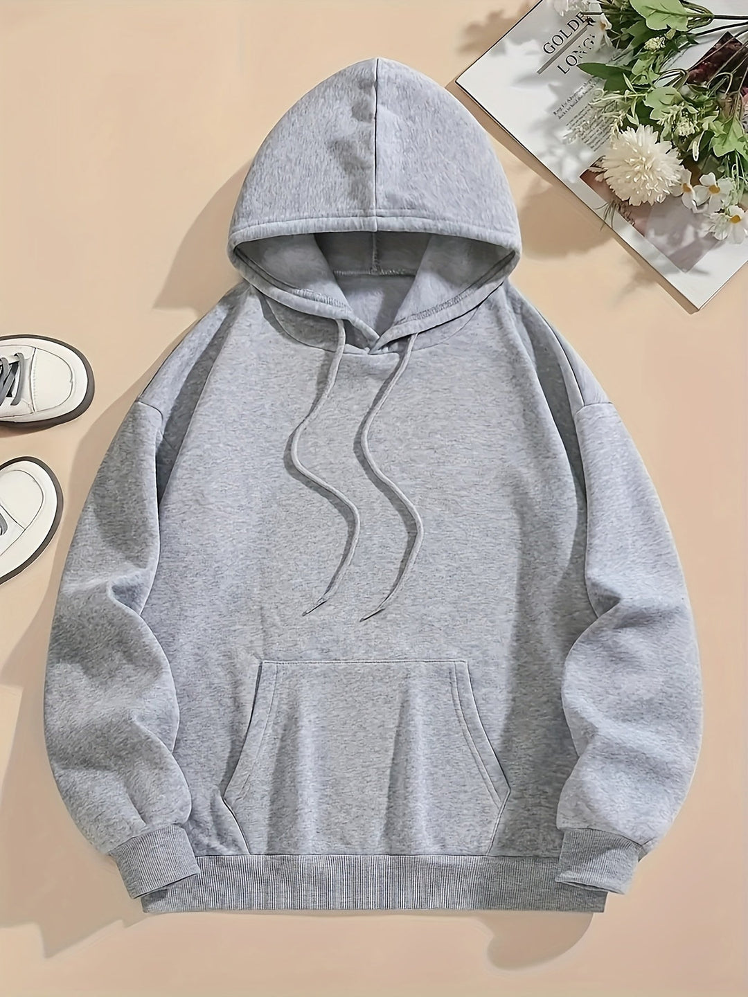 Sweat à capuche oversize femme avec imprimé « Romance » et motif pigeons – style streetwear