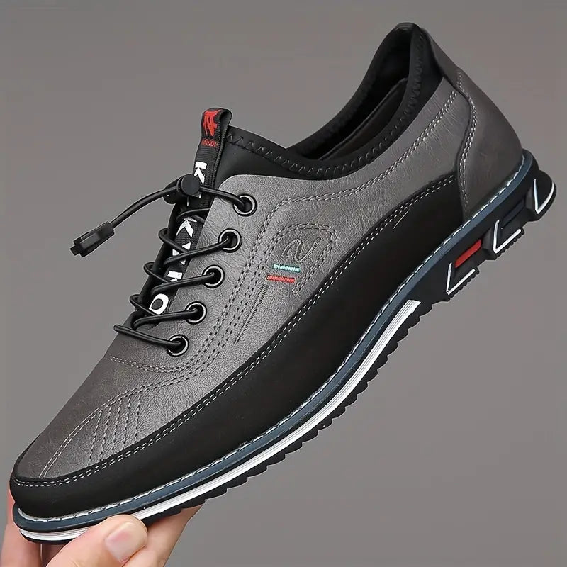 Herren Freizeitschuhe mit rutschfester Sohle – Bequeme Schnürschuhe im sportlich-modernen Design