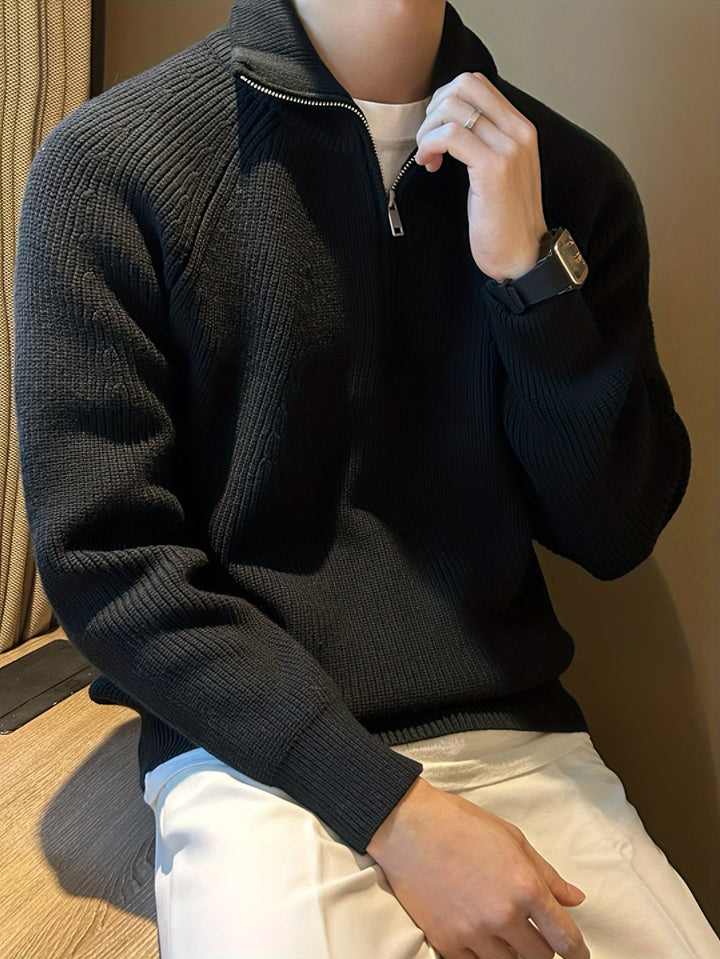 Mauricio - Lässiger Pullover mit Reißverschluss für Männer