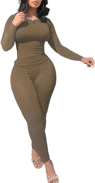 Bequemer Vintage-langer Trainings- & Jogginganzug für Damen | Perfekt für Casual-Tage