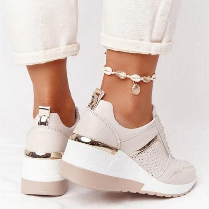 Ellen - chaussures orthopédiques à lacets avec talon compensé