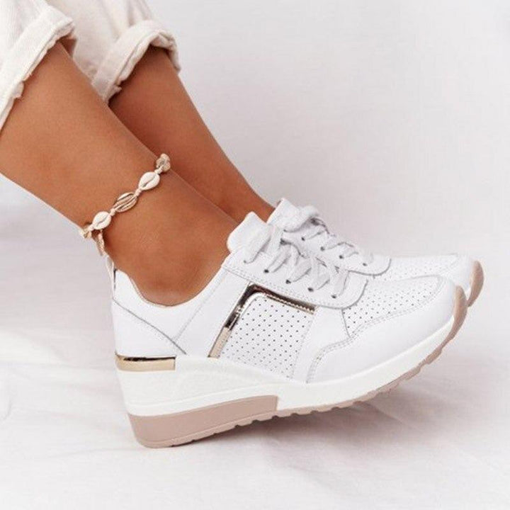 Ellen - chaussures orthopédiques à lacets avec talon compensé
