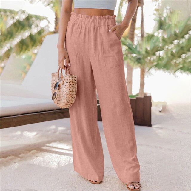 LOTTA - Pantalon classique à jambes larges