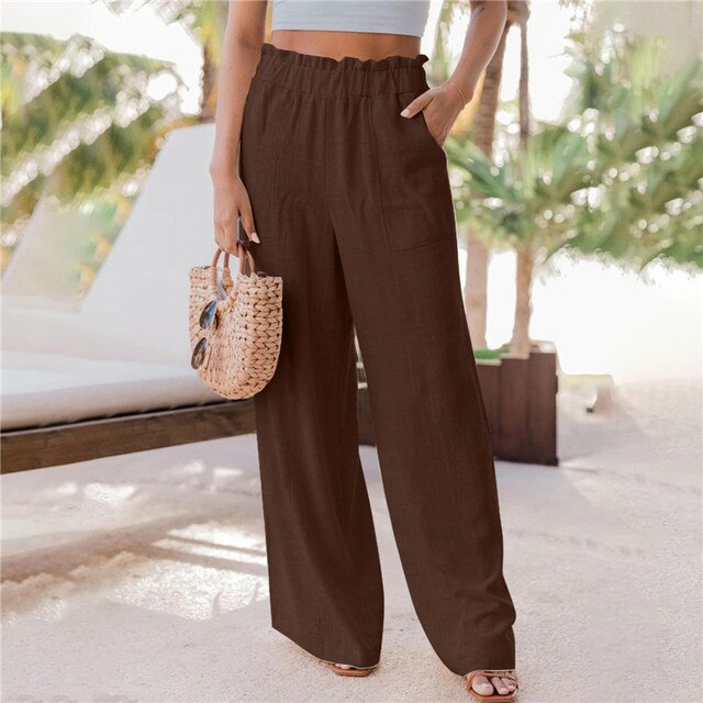 LOTTA - Pantalon classique à jambes larges