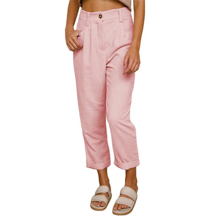 Daniella - pantalon en velours côtelé décontracté